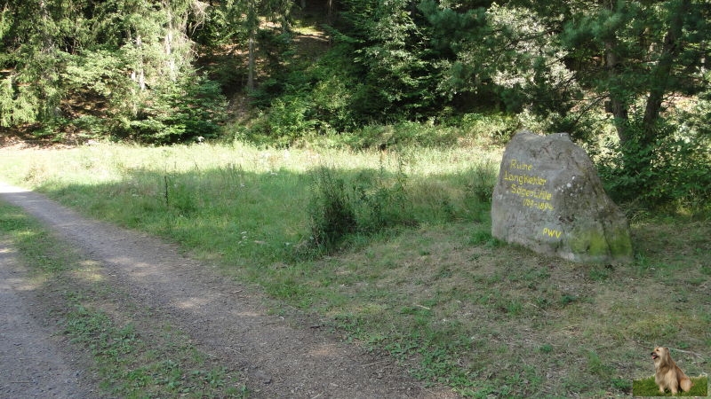 Ritterstein Nr. 306-6b Ruine Langkehler Sägemühle 1769 - 1894.JPG - Ritterstein Nr.306 Ruine Langkehler Sägemühle 1769 - 1894